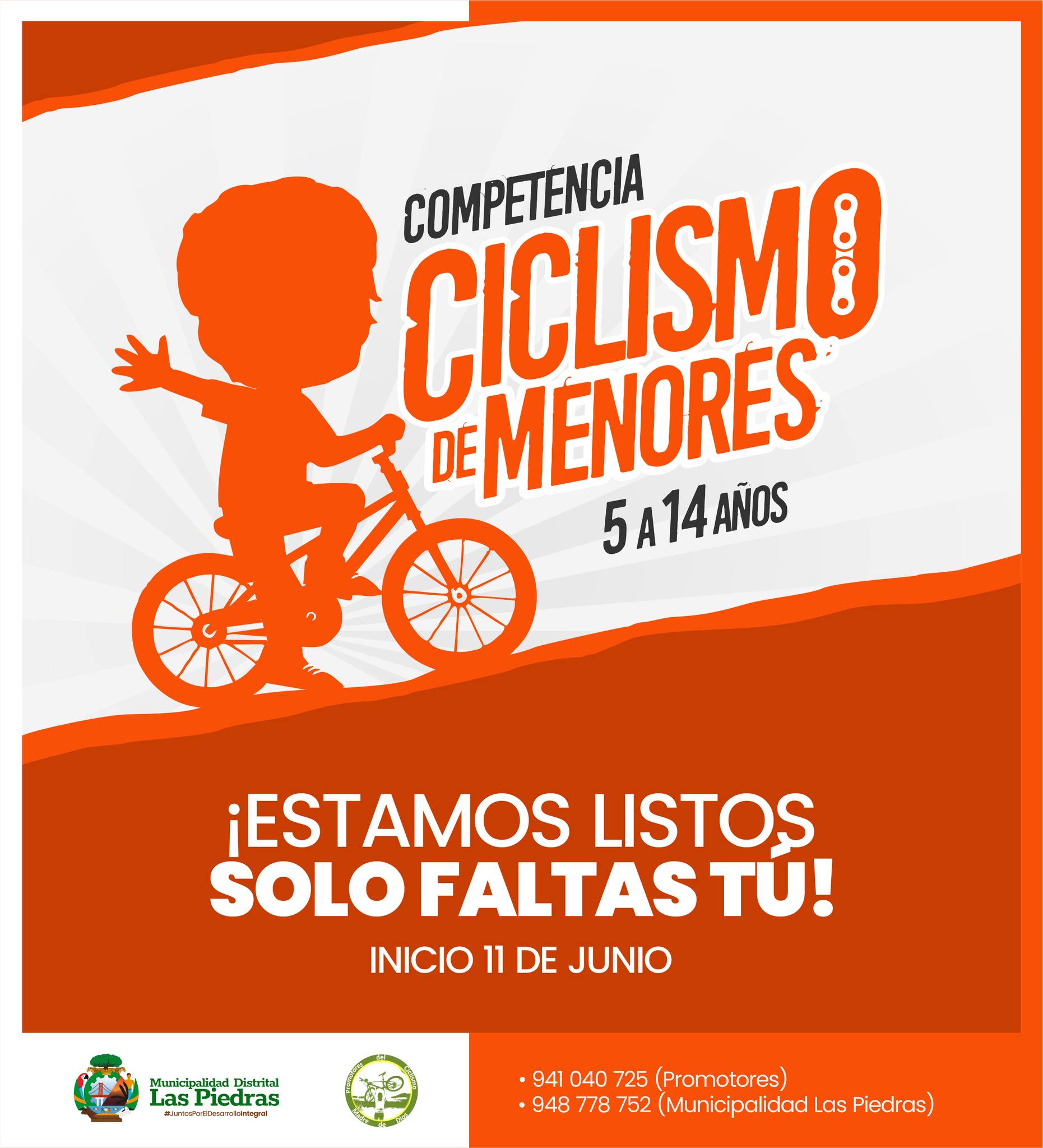 Competencia Ciclismo de Menores 5 a 4 Años